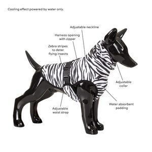 PAIKKA Cool & Bug Dog Vest - Zebra